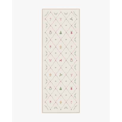 Yuletide Cream Flatwoven Rug - 60 x 90 cm - Rug + Pad System
