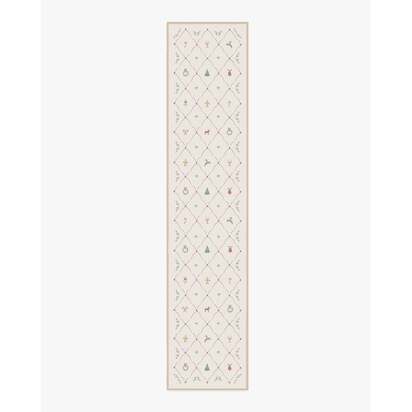 Yuletide Cream Flatwoven Rug - 75 x 365 cm - Rug + Pad System