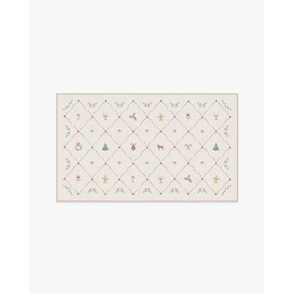 Yuletide Cream Flatwoven Rug - 90 x 150 cm - Rug + Pad System
