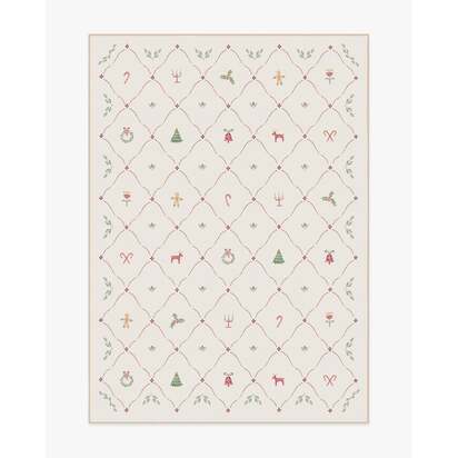 Yuletide Cream Flatwoven Rug - 150 x 215 cm - Rug + Pad System