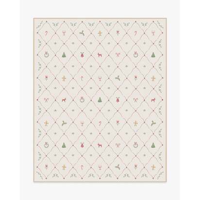 Yuletide Cream Flatwoven Rug - 245 x 305 cm - Rug + Cushioned Pad System