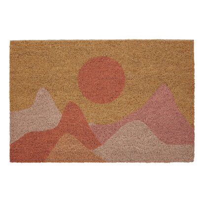 Niaowgate Sunrise Design Coir Doormat
