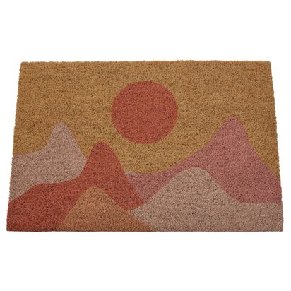 Niaowgate Sunrise Design Coir Doormat
