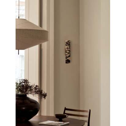 Canti - Calacatta Viola marble and aged brass rectangular wall light