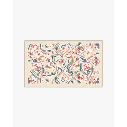 Effie Cream Flatwoven Rug - 90 x 150 cm - Rug + Pad System