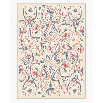 Effie Cream Flatwoven Rug - 305 x 425 cm - Rug + Pad System