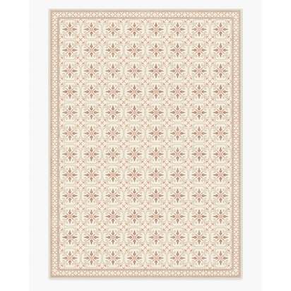 Girona Cream Flatwoven Rug - 305 x 425 cm - Rug + Pad System
