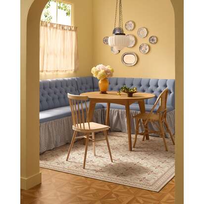 Girona Cream Flatwoven Rug - 75 x 305 cm - Rug + Cushioned Pad System