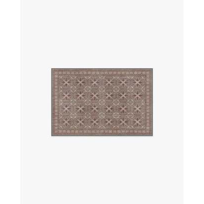 Girona Taupe Flatwoven Rug - 60 x 90 cm - Rug + Pad System