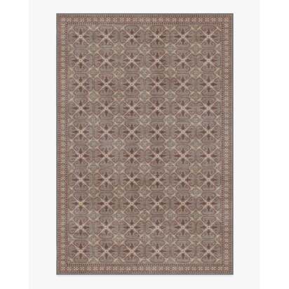 Girona Taupe Flatwoven Rug - 185 x 275 cm - Rug + Cushioned Pad System