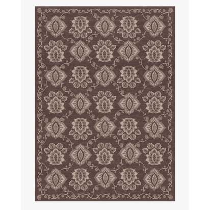 Inaya Brown Flatwoven Rug - 305 x 425 cm - Rug + Pad System