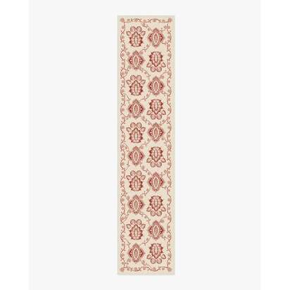 Inaya Cream & Amber Flatwoven Rug - 75 x 365 cm - Rug + Pad System