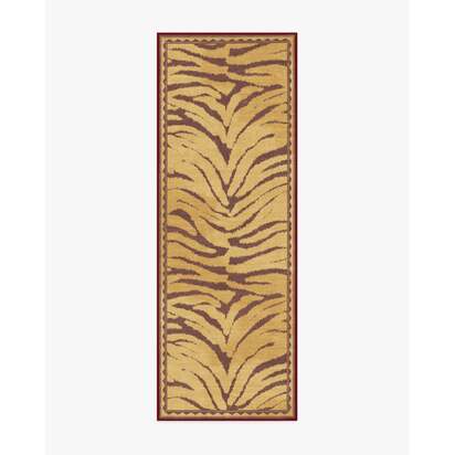Kaplan Gold Flatwoven Rug - 75 x 215 cm - Rug + Cushioned Pad System