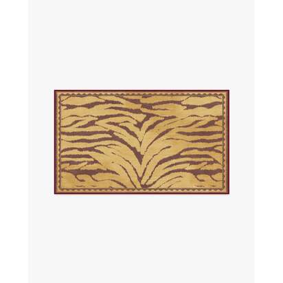 Kaplan Gold Flatwoven Rug - 90 x 150 cm - Rug + Cushioned Pad System