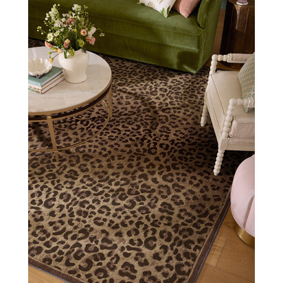 Namir Brown Flatwoven Rug - 60 x 90 cm - Rug + Cushioned Pad System
