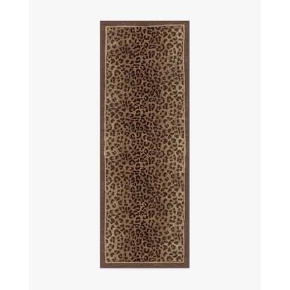 Namir Brown Flatwoven Rug - 75 x 215 cm - Rug + Cushioned Pad System