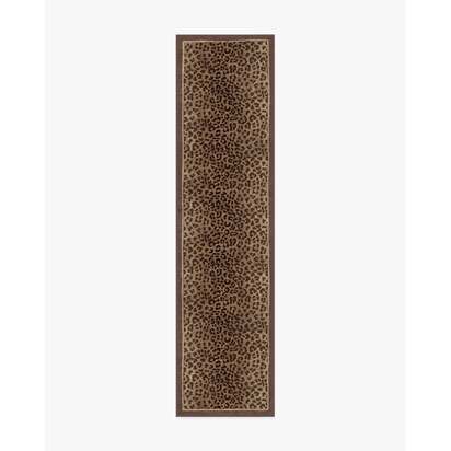 Namir Brown Flatwoven Rug - 75 x 305 cm - Rug + Cushioned Pad System