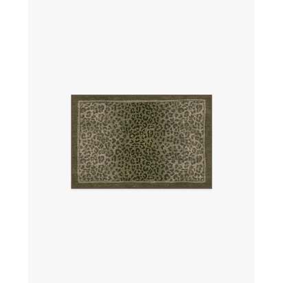 Namir Olive Flatwoven Rug - 60 x 90 cm - Rug + Pad System