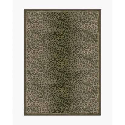 Namir Olive Flatwoven Rug - 150 x 215 cm - Rug + Cushioned Pad System