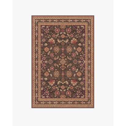 Sybil Brown Flatwoven Rug - 120 x 185 cm - Rug + Cushioned Pad System