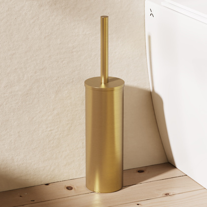 Crosswater MPRO Toilet Brush Holder - Brushed Brass