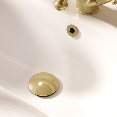 Crosswater MPRO Universal Basin Click Clack Waste - Brushed Brass