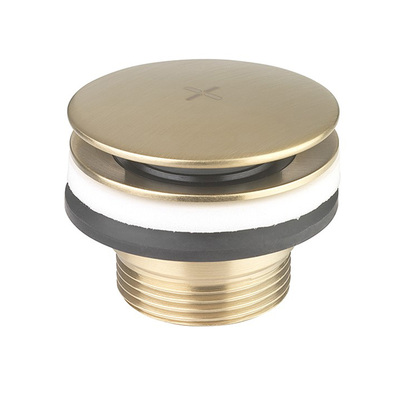 Crosswater MPRO Universal Basin Click Clack Waste - Brushed Brass