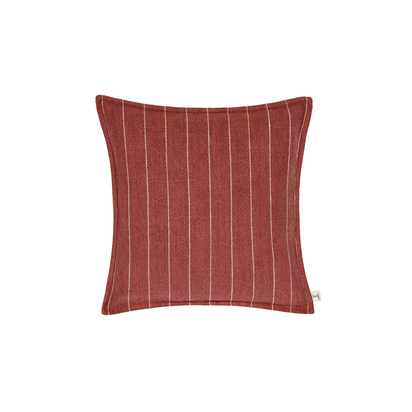 Loaf | Stripey Stitch | 43 x 43 cm Linen Cushion | Red