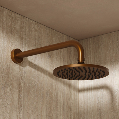 Crosswater MPRO Fixed Shower Head - 200mm Brushed Bronze