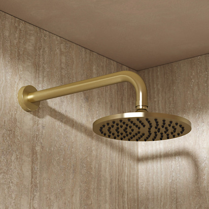 Crosswater MPRO Fixed Shower Head - 200mm Brushed Brass