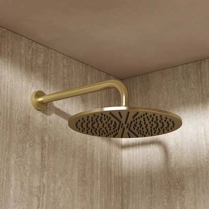 Crosswater MPRO Fixed Shower Head - 300mm Brushed Brass