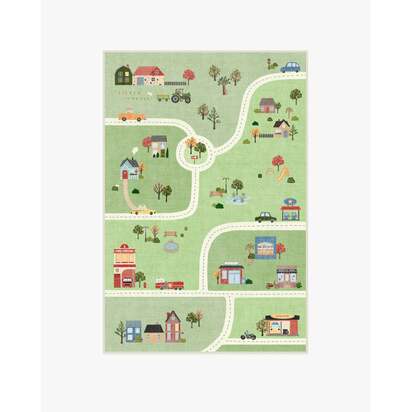About Town Green Rug - 120 x 185 cm - All-In-One Rug