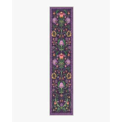 Protea Plum Rug by Iris Apfel - 75 x 365 cm - All-In-One Rug