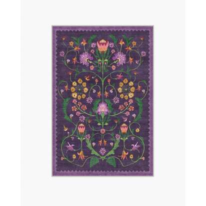 Protea Plum Rug by Iris Apfel - 120 x 185 cm - All-In-One Rug