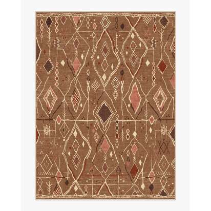 Saguaro Trail Caramel & Cream Flatwoven Rug - 275 x 365 cm - Rug + Cushioned Pad System