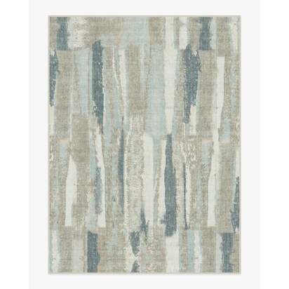 Velin Ashen Blue Flatwoven Rug - 275 x 365 cm - Rug + Cushioned Pad System