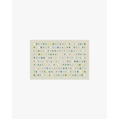 Jelly Dot Neutral Flatwoven Rug - 60 x 90 cm - Rug + Cushioned Pad System