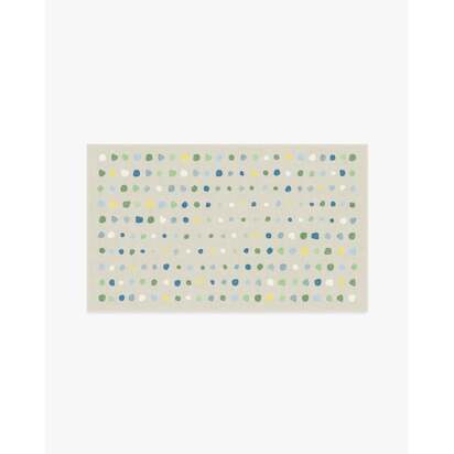 Jelly Dot Neutral Flatwoven Rug - 90 x 150 cm - Rug + Cushioned Pad System
