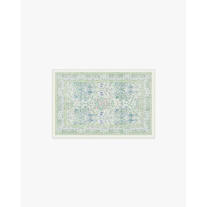 Blackthorn Lilac Multicolor Flatwoven Rug by Morris & Co. - 60 x 90 cm - Rug + Pad System