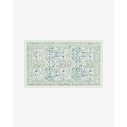 Blackthorn Lilac Multicolor Flatwoven Rug by Morris & Co. - 90 x 150 cm - Rug + Cushioned Pad System