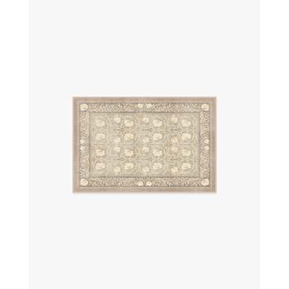 Pimpernel Mink Flatwoven Rug by Morris & Co. - 60 x 90 cm - Rug + Cushioned Pad System