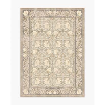 Pimpernel Mink Flatwoven Rug by Morris & Co. - 150 x 215 cm - Rug + Cushioned Pad System