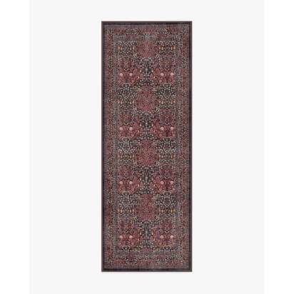 Blackthorn Amber Red Flatwoven Rug by Morris & Co. - 75 x 215 cm - Rug + Cushioned Pad System