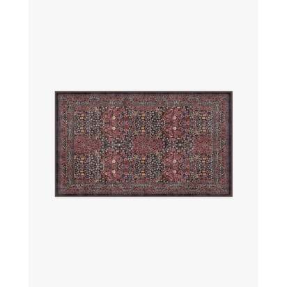 Blackthorn Amber Red Flatwoven Rug by Morris & Co. - 90 x 150 cm - Rug + Cushioned Pad System