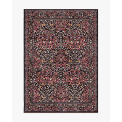 Blackthorn Amber Red Flatwoven Rug by Morris & Co. - 150 x 215 cm - Rug + Cushioned Pad System