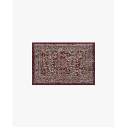 Blackthorn Mulberry Flatwoven Rug by Morris & Co. - 60 x 90 cm - Rug + Cushioned Pad System