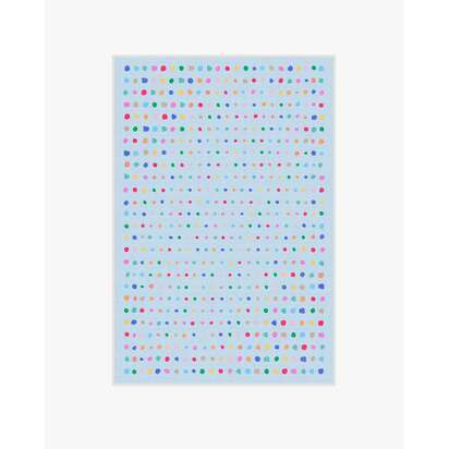 Jelly Dot Blue Flatwoven Rug - 120 x 185 cm - Rug + Pad System