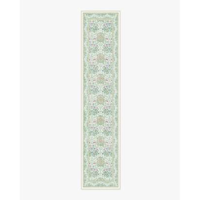 Blackthorn Berry Multicolor Flatwoven Rug by Morris & Co. - 75 x 365 cm - Rug + Pad System