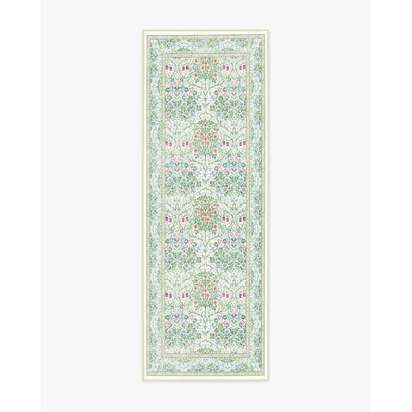 Blackthorn Berry Multicolor Flatwoven Rug by Morris & Co. - 75 x 215 cm - Rug + Cushioned Pad System
