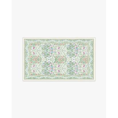 Blackthorn Berry Multicolor Flatwoven Rug by Morris & Co. - 90 x 150 cm - Rug + Cushioned Pad System